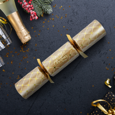 12" Gold Christmas Diamond Christmas Crackers With Gift (Pack of 50)