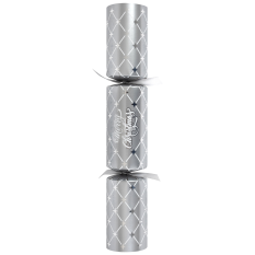 12" Silver Christmas Diamond Christmas Crackers With Gift (Pack of 50)