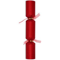 14" Sparkling Dust Red Christmas Cracker with Gift (Pack of 25)