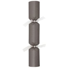 14" Sparkling Dust Gun Metal Grey Christmas Cracker with Gift (Pack of 25)