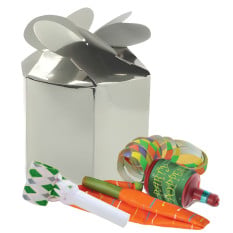 Silver Foil Gift Boxes (Pack of 24)