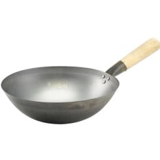 Sunnex Black Iron Wok Round Base 34cm