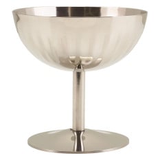 GenWare Fluted Stainless Steel Stemmed Sundae Cup 10cm/4" (Pack of 12)
