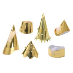 Gold Foil Party Hats Jubilee (Pack of 72)