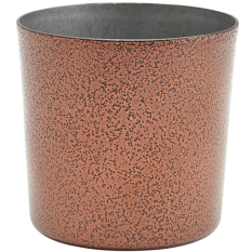 Stainless Steel Serving Cup 8.5cm/3.5" Hammered Copper (Pack of 12)