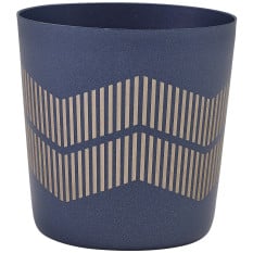 GenWare Metallic Blue Lined Serving Cup 8.5 x 8.5cm (Pack of 12)