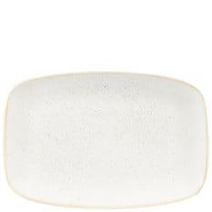 Churchill Stonecast Barley White Oblong Chefs Plate 24.5 x 35.5cm/9.63 x 13.94" (Pack of 6)