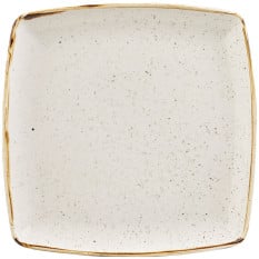 Churchill SWHSDS101 Stonecast Barley White Deep Square Plate 26.8x26.8cm
