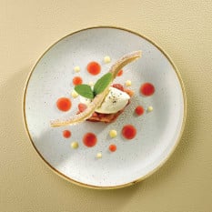Churchill Stonecast Barley White Coupe Plate 21.7cm/8.5" (Pack of 12)