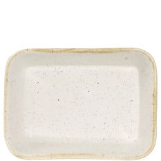 Churchill Stonecast Barley White Rectangular Dish 12 x 16cm/4.69 x 6.25" 600ml/21.12oz (Pack of 12)