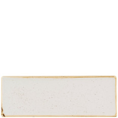 Churchill Stonecast Barley White Oblong Plate 24.7 x 8.8cm/9.6875 x 3.4375" (Pack of 6)