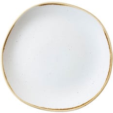Stonecast Barley White Organic Round Plate 21cm