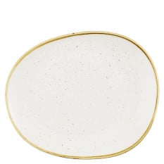 Churchill Stonecast Barley White Opal Organic Plate 21cm (Pack of 12)