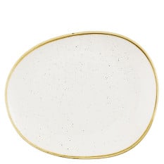 Churchill Stonecast Barley White Opal Organic Plate 26cm (Pack of 12)