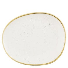 Churchill Stonecast Barley White Opal Organic Plate 28cm (Pack of 12)