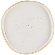 Churchill Stonecast Barley White Organic Walled Plate 21cm/8.25" (Pack of 6)