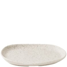 Churchill Stonecast Barley White Organic Platter 26 x 20cm/10.25 x 7.8" (Pack of 6)