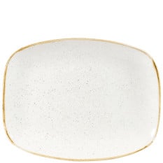 Churchill SWHSOBL31 Stonecast Barley White Chefs Oblong Plate 10.3X8"