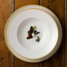 Churchill Stonecast Barley White Wide Rim Bowl 24cm/9.44" 284ml/10oz (Pack of 12)