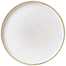 Churchill Stonecast Barley White Walled Plate 8.67"