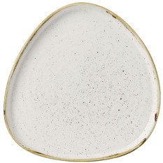 Churchill Stonecast Barley White Triangle Chefs Plate 20cm (Pack of 6)