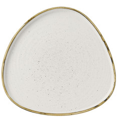 Churchill Stonecast Barley White Triangle Chefs Plate 26cm (Pack of 6)