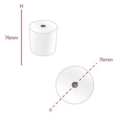 Till Rolls 2 Ply (Pink & White) 76mm x 76mm x20
