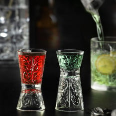 RCR Tattoo Dual Jigger Shot Glass 60ml/2.0oz (Pack of 24)