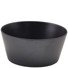 GenWare Melamine Black Tableau Conical Buffet Bowl 22x10cm