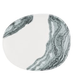 Churchill Inked Tide Black Opal Organic Plate 18.5cm (Pack of 12)