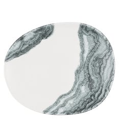 Churchill Inked Tide Black Opal Organic Plate 21cm (Pack of 12)