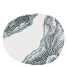 Churchill Inked Tide Black Opal Organic Plate 26cm (Pack of 12)