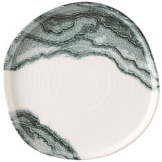 Churchill Tide Black Organic Walled Plate 21cm/8.25"