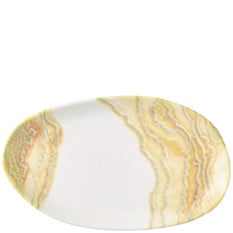 Churchill Inked Tide Gold Natural Oblong Platter 22 x 13cm (Pack of 6)