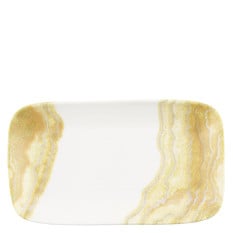 Churchill Inked Tide Gold Natural Deep Tray 22 x 13cm (Pack of 6)