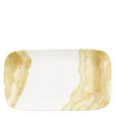 Churchill Inked Tide Gold Natural Deep Tray 26 x 15cm (Pack of 6)
