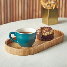 GenWare Porcelain Matt Teal Bowl Shaped Cup 90ml/3oz (Pack of 6)