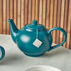 GenWare Porcelain Matt Teal Teapot 450ml/15.75oz (Pack of 6)