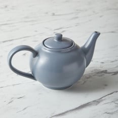 GenWare Porcelain Matt Grey Teapot 450ml/15.75oz (Pack of 6)