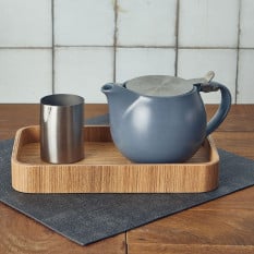 GenWare Porcelain Matt Grey Teapot with Infuser 500ml/17.6oz (Pack of 6)