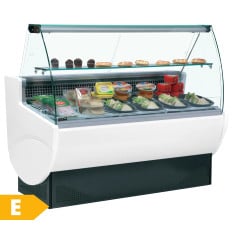 Tefcold Curved Glass Serve Over Counter Display Fridge 1480mm
