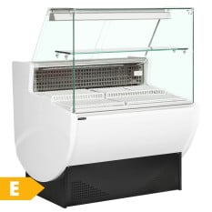 Tefcold Flat Glass Serve Over Counter Display Fridge 1980mm