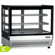 Tefcold Flat Glass Countertop Display Fridge 120 Litre