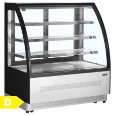 Tefcold Curved Glass Patisserie Countertop Display Fridge 328 Litre