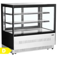 Tefcold Flat Glass Patisserie Serve Over Display Fridge 1205mm