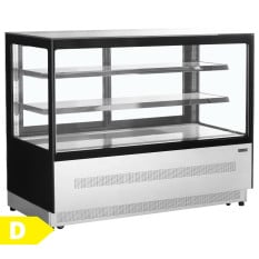 Tefcold Flat Glass Patisserie Serve Over Display Fridge 1505mm