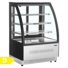 Tefcold Curved Glass Patisserie Counter Display Fridge 905mm