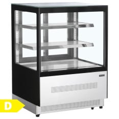 Tefcold Flat Glass Patisserie Serve Over Display Fridge 905mm