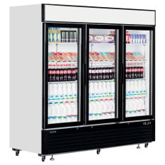 Tefcold Upright Triple Door Display Fridge White 2050 Litre