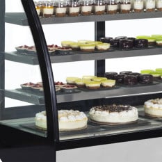 Tefcold Curved Glass Patisserie Serve Over Display Fridge 1705mm